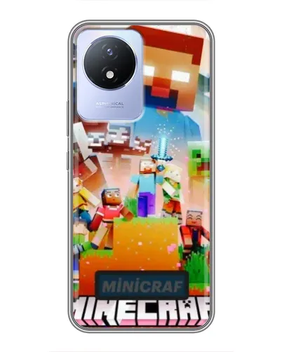Чехол для Vivo Y02 с картинкой «Minecraft герои игры» Чехол для Vivo Y02 с картинкой «Minecraft герои игры»