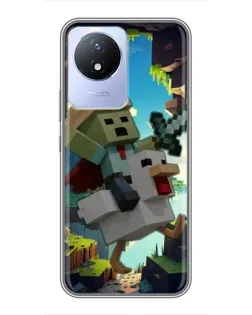 Чохол для Vivo Y02 з картинкою «Стів та гусь»
