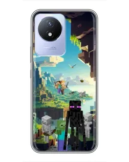 Чохол для Vivo Y02 з картинкою «Ендермен у лісі»