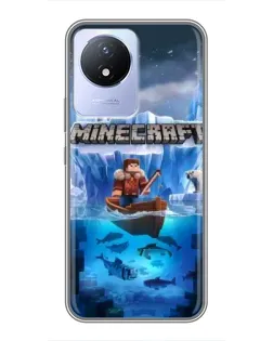 Чохол для Vivo Y02 з картинкою «Minecraft льодянийсвіт»