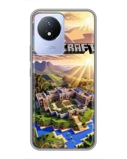 Чохол для Vivo Y02 з картинкою «Minecraft панорама»