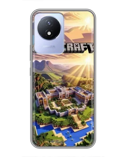 Чехол для Vivo Y02 с картинкой «Minecraft панорама» Чехол для Vivo Y02 с картинкой «Minecraft панорама»