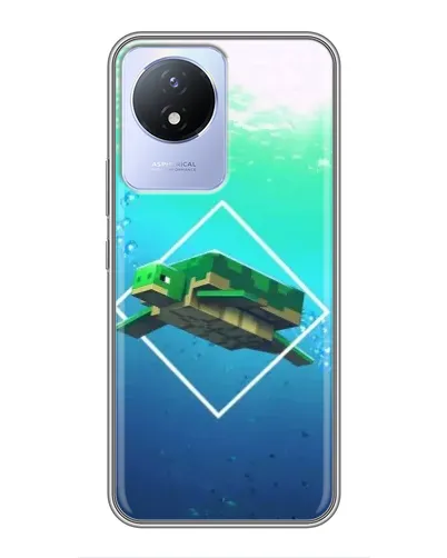 Чехол для Vivo Y02 с картинкой «Черепаха Minecraft» Чехол для Vivo Y02 с картинкой «Черепаха Minecraft»