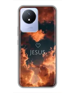 Чехол для Vivo Y02 с картинкой «Сияние Имени Jesus»