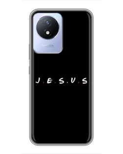 Чехол для Vivo Y02 с картинкой «Точки веры J.E.S.U.S.»