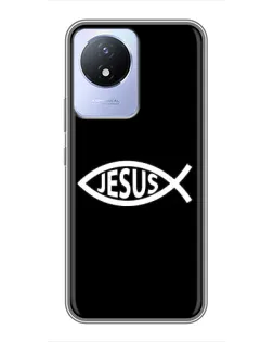 Чехол для Vivo Y02 с картинкой «Классический Jesus»