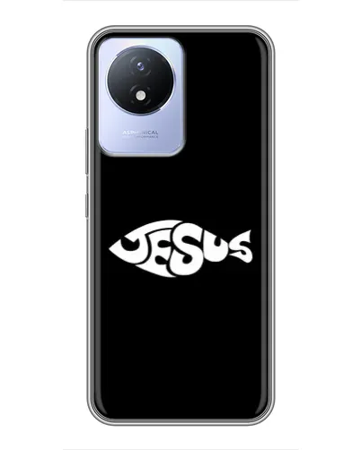 Чехол для Vivo Y02 с картинкой «Рыба Jesus» Чехол для Vivo Y02 с картинкой «Рыба Jesus»