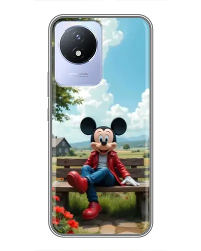 Чехол для Vivo Y02 с картинкой «Микки на скамейке» Чехол для Vivo Y02 с картинкой «Микки на скамейке»