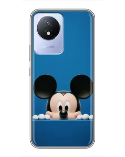 Чехол для Vivo Y02 с картинкой «Микки выглядывает»