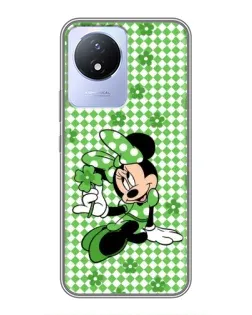 Чехол для Vivo Y02 с картинкой «Mickey в клетку»