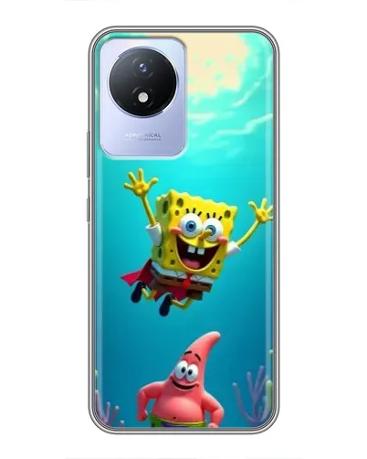 Чехол для Vivo Y02 с картинкой «Спанч Боб под водой» Чехол для Vivo Y02 с картинкой «Спанч Боб под водой»