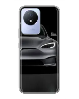 Чохол для Vivo Y02 з картинкою «Tesla Model S Look»