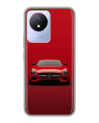 Чехол для Vivo Y02 с картинкой «Красный Mercedes AMG» Чехол для Vivo Y02 с картинкой «Красный Mercedes AMG»