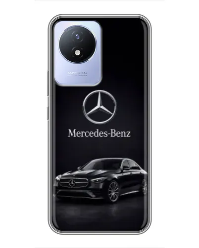 Чехол для Vivo Y02 с картинкой «Mercedes — решетка радиатора» Чехол для Vivo Y02 с картинкой «Mercedes — решетка радиатора»