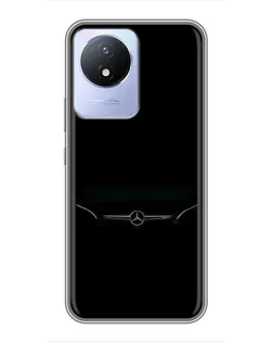 Чехол для Vivo Y02 с картинкой «Mercedes Stealth Look»
