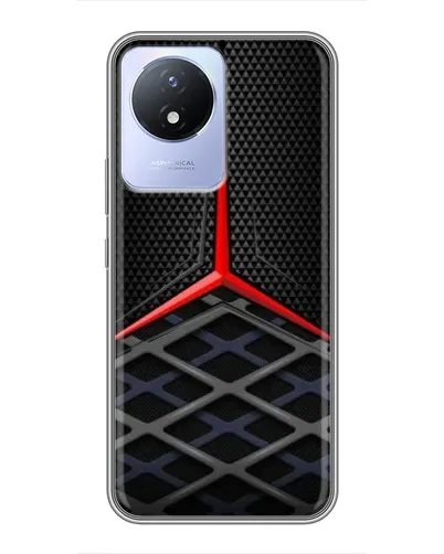 Чехол для Vivo Y02 с картинкой «Mercedes Carbon Grid» Чехол для Vivo Y02 с картинкой «Mercedes Carbon Grid»