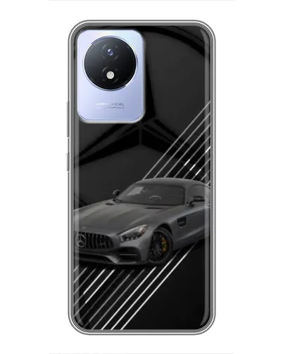Чехол для Vivo Y02 с картинкой «Mercedes AMG — графика» Чехол для Vivo Y02 с картинкой «Mercedes AMG — графика»