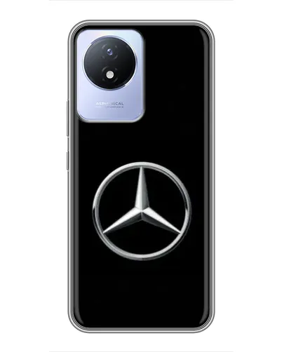 Чехол для Vivo Y02 с картинкой «Mercedes классический лого» Чехол для Vivo Y02 с картинкой «Mercedes классический лого»