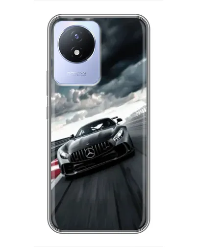 Чехол для Vivo Y02 с картинкой «Гоночный Mercedes AMG» Чехол для Vivo Y02 с картинкой «Гоночный Mercedes AMG»