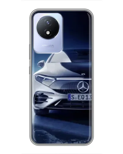 Чехол для Vivo Y02 с картинкой «Mercedes EQ — будущее» Чехол для Vivo Y02 с картинкой «Mercedes EQ — будущее»