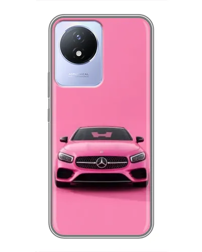 Чехол для Vivo Y02 с картинкой «Розовый Mercedes AMG» Чехол для Vivo Y02 с картинкой «Розовый Mercedes AMG»