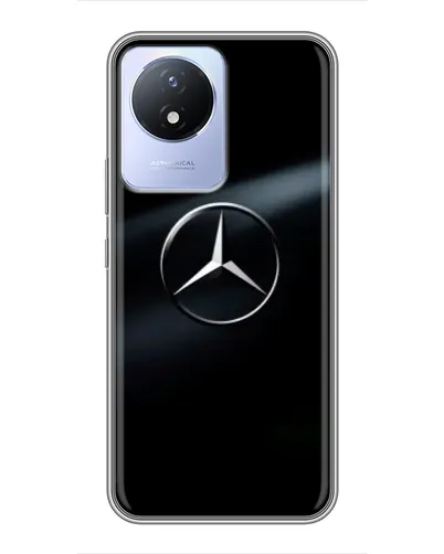 Чехол для Vivo Y02 с картинкой «Mercedes на металле» Чехол для Vivo Y02 с картинкой «Mercedes на металле»