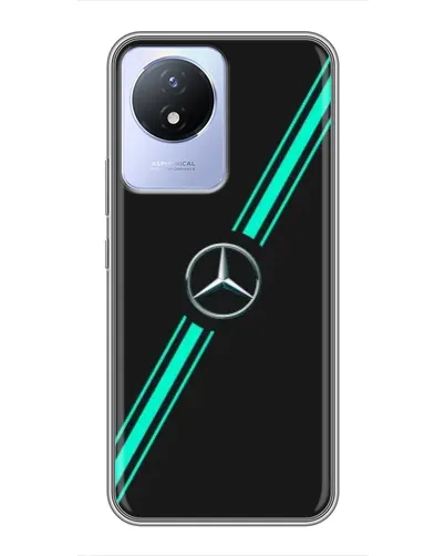 Чехол для Vivo Y02 с картинкой «Спортивные линии Mercedes» Чехол для Vivo Y02 с картинкой «Спортивные линии Mercedes»