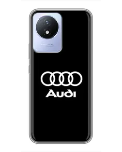Чохол для Vivo Y02 з картинкою «Класичне лого Audi»