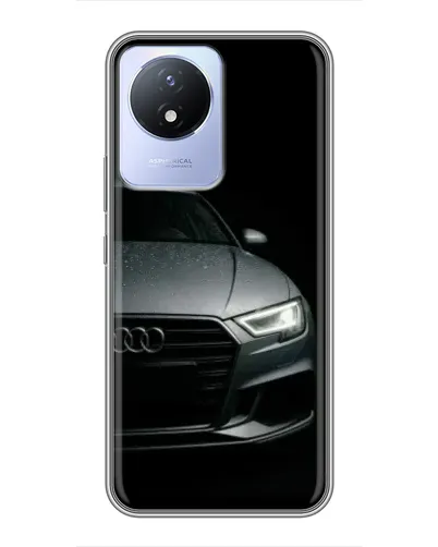 Чехол для Vivo Y02 с картинкой «Audi — детализация кузова»