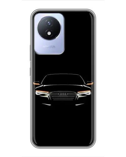 Чехол для Vivo Y02 с картинкой «Audi — ночной контур»