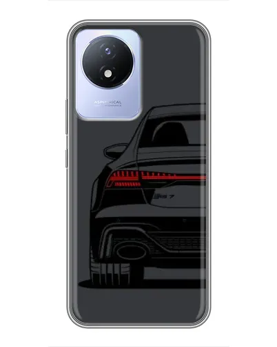 Чехол для Vivo Y02 с картинкой «Задняя часть Audi — арт»