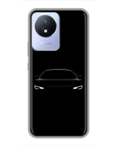 Чехол для Vivo Y02 с картинкой «Взгляд Audi в темноте»