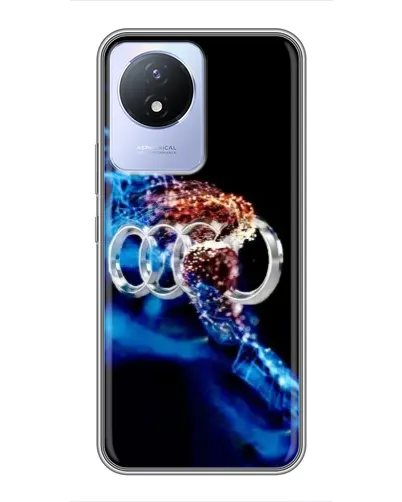 Чехол для Vivo Y02 с картинкой «Энергия лого Audi»