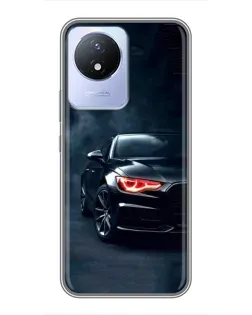 Чехол для Vivo Y02 с картинкой «Audi — хищный взгляд»