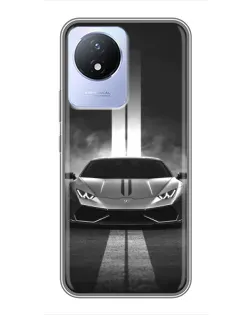 Чехол для Vivo Y02 с картинкой «Lamborghini симметрия дорог» Чехол для Vivo Y02 с картинкой «Lamborghini симметрия дорог»