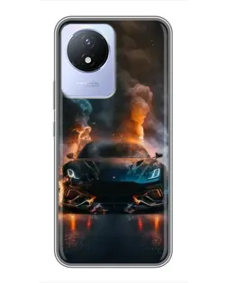 Чехол для Vivo Y02 с картинкой «Lamborghini дымная эстетика» Чехол для Vivo Y02 с картинкой «Lamborghini дымная эстетика»
