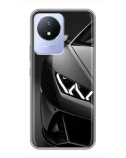 Чехол для Vivo Y02 с картинкой «Lamborghini фары детализация» Чехол для Vivo Y02 с картинкой «Lamborghini фары детализация»