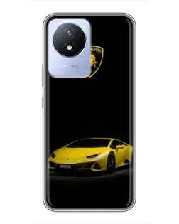 Чехол для Vivo Y02 с картинкой «Lamborghini желтый акцент» Чехол для Vivo Y02 с картинкой «Lamborghini желтый акцент»