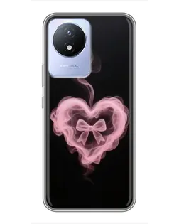 Чехол для Vivo Y02 с картинкой «Дымчатое сердце»
