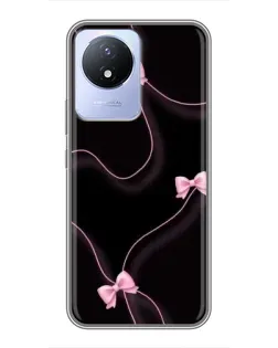 Чехол для Vivo Y02 с картинкой «Розовые ленты» Чехол для Vivo Y02 с картинкой «Розовые ленты»
