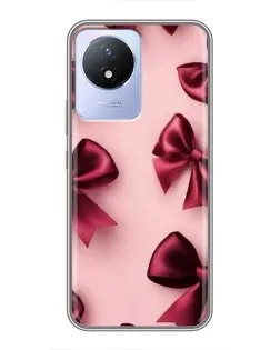 Чехол для Vivo Y02 с картинкой «Бордовый атлас» Чехол для Vivo Y02 с картинкой «Бордовый атлас»