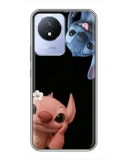 Чехол для Vivo Y02 с картинкой «Фиолетовый туман роз»