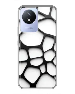 Чохол для Vivo Y02 з картинкою «Біла об'ємна сітка» Чохол для Vivo Y02 з картинкою «Біла об'ємна сітка»