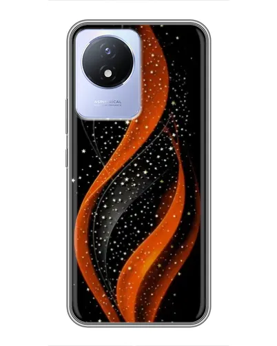 Чехол для Vivo Y02 с картинкой «Огненная звездная волна» Чехол для Vivo Y02 с картинкой «Огненная звездная волна»