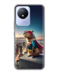 Чохол для Vivo Y02 з картинкою «Капі-мен супергерой»