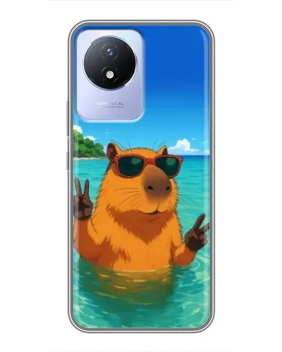 Чехол для Vivo Y02 с картинкой «Морская капибара» Чехол для Vivo Y02 с картинкой «Морская капибара»
