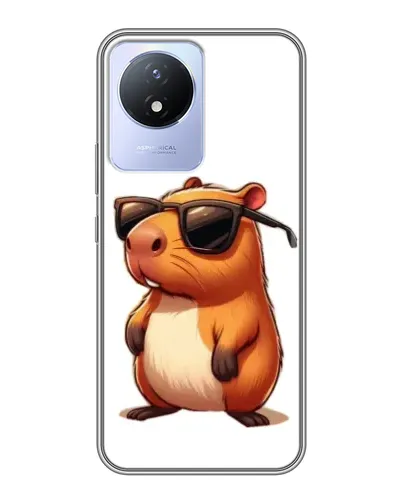 Чехол для Vivo Y02 с картинкой «Капибара в очках» Чехол для Vivo Y02 с картинкой «Капибара в очках»