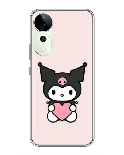 Чехол для Vivo Y04s с картинкой «Kuromi и сердце»