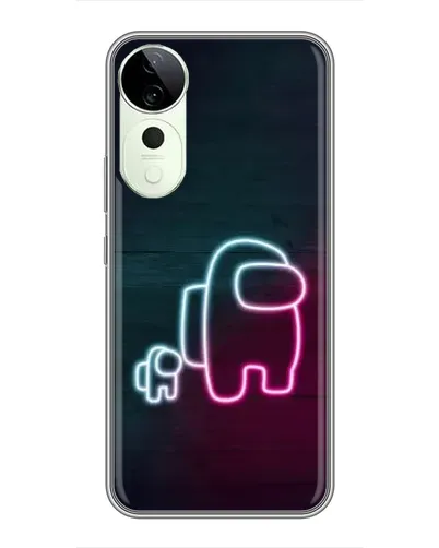 Чехол для Vivo Y04s с картинкой «Among Us неон-арт» Чехол для Vivo Y04s с картинкой «Among Us неон-арт»
