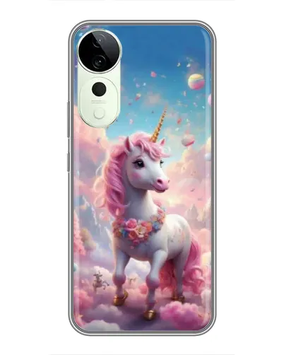Чехол для Vivo Y04s с картинкой «Единорог среди облаков» Чехол для Vivo Y04s с картинкой «Единорог среди облаков»